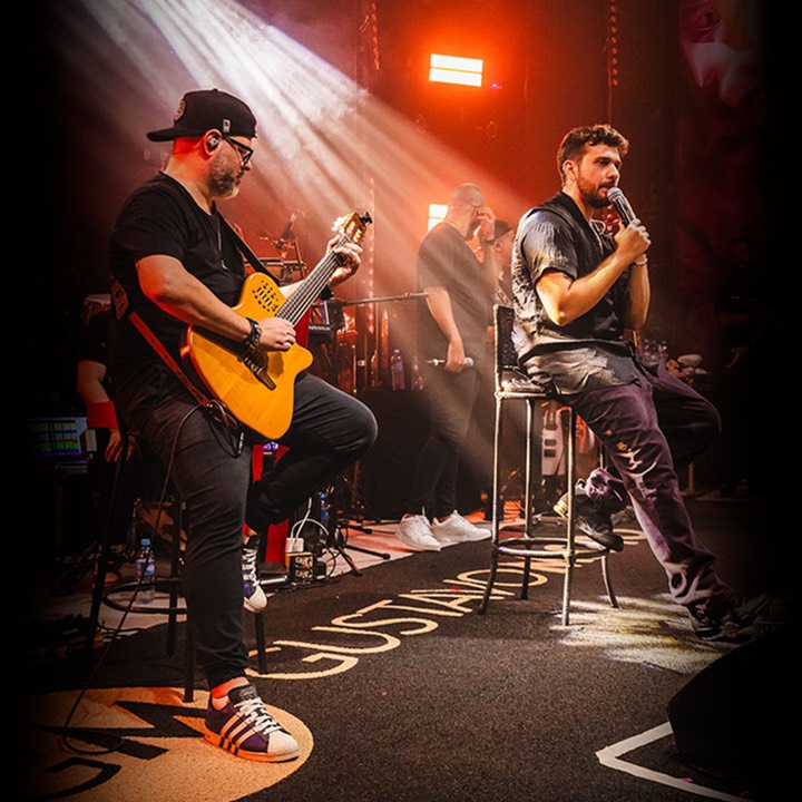 No palco